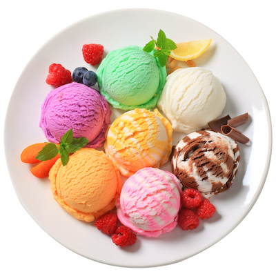 plate icecream